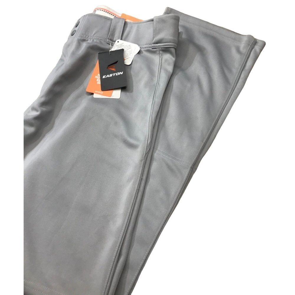 Easton 38x34 adult Mako BaseBall pant grey scotch guard‎ comfort movement new